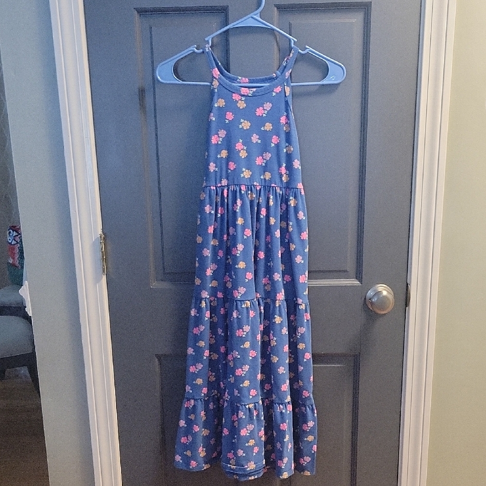 Cat & Jack Blue Floral Kids Dress